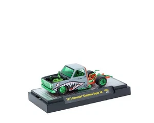 Chase! M2 Machines 1:64 1973 Chevrolet Cheyenne Super 10 “PFC. HYDE” Shark Face - Picture 1 of 1