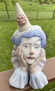 LLADRO Bust Figurine CLOWN'S HEAD #5129 Gloss Finish Excellent Condition - Picture 1 of 5