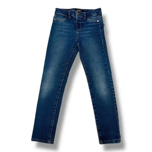 DKNY Girls Size 10 Blue Straight Leg Jeans Casual 5-Pocket Youth - Picture 1 of 4
