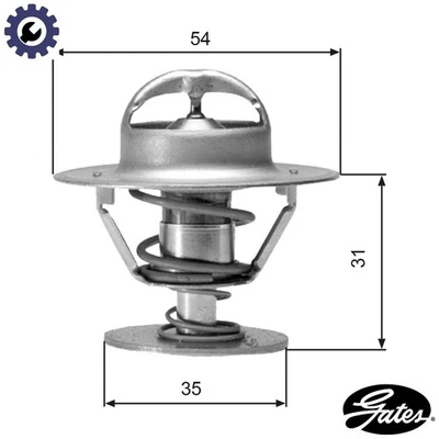 THERMOSTAT COOLANT TH00682G1 FOR VW CARAVELLE/III/Bus/TRANSPORTER GOLF/�  SEAT - Image 1 of 4