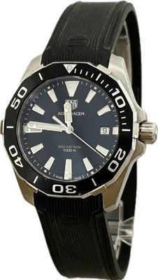 Tag Heuer Aqua Racer WAY111A.FT6151 Black 41mm Quartz Mens Watch Excellent A4772 - Image 1 of 4