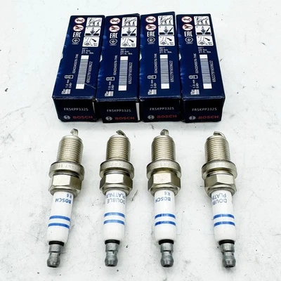 4pcs Spark Plugs 06H905611 for AUDI Q5 A4 VW Jetta GTi 1.8T FR5KPP332S BOSCH - Image 1 of 4