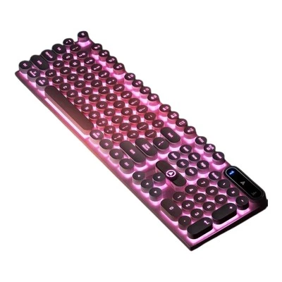 Gaming keyboard Mechanical Style Pink And Black - image 1 of 4