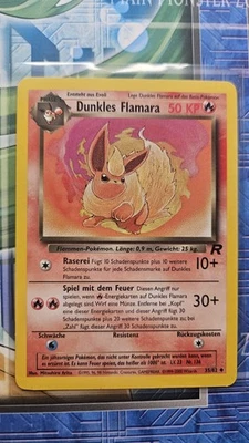 Dark Flareon - Dunkles Flamara (German Pokemon Card) 35/82 Team Rocket set 2000 - Image 1 of 2