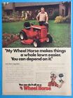 1979 Wheel Horse Lawnmower / Tractor Vtg 1970's Print Ad You can do it all on...