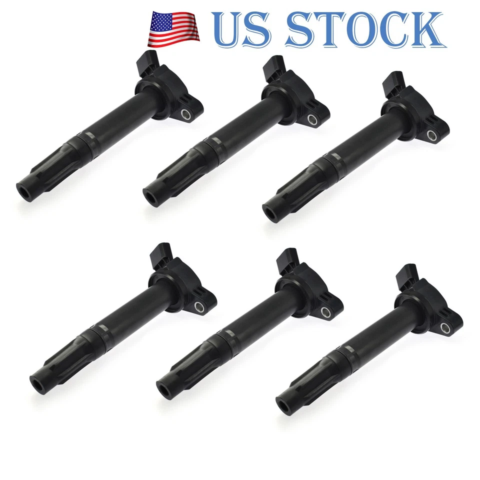6pcs Ignition Coil for Lexus GS300 RX350 ES350 Toyota Camry Avalon RAV4 Sienna - Image 1 of 4