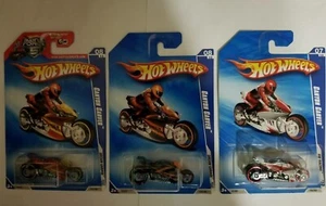 Hot Wheels Canyon Carver Motorcycles 3 Versions --  White ,Black,Red 2009 & 2010 - Picture 1 of 4
