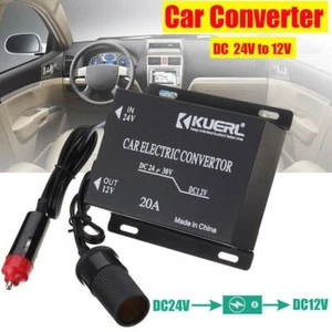 24V to 12V 20A Supply Voltage Converter Car Power Transformer Inverter Charger - Picture 1 of 12