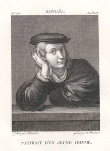 RAPHAEL "Portrait junger Mann" Kst.v. Boutrois/Bourdon bei Filhol, Paris 1804-14 - Picture 1 of 2