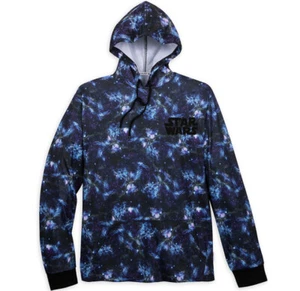NWT Disney Parks Star Wars Galaxy Hoodie Our Universe Black Shirt Size Large - Picture 1 of 3