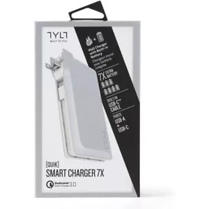 TYLT - CARGADOR PORTÁTIL 7X - 13.400 mAh para la mayoría de los dispositivos habilitados para usb - blanco - Imagen 1 de 9