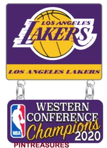 Pin Los Angeles Lakers Pins 2020 NBA B-Ball Finales de la Conferencia Oeste Campeones - Imagen 1 de 7