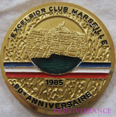 MED4542 - MEDAILLE CYCLOTOURISME EXCELSIOR CLUB MARSEILLE 1985 - Photo 1/2