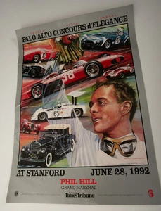 Concours d'Elegance Poster (PS-20) Palo Alto Classic Car Show 1992 Phil Hill - Bild 1 von 9