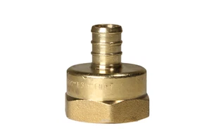 5) 1/2" PEX X 3/4" FEMALE NPT THREADED ADAPTER BRASS CRIMP FITTINGS LEAD FREE - Picture 1 of 6