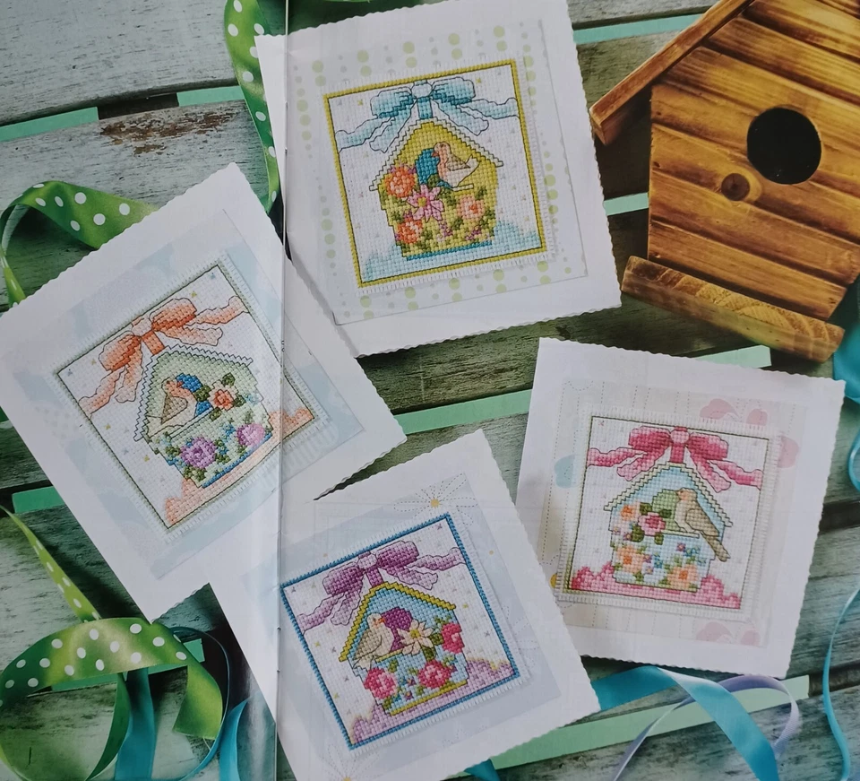 Beautiful birdhouse cross stitch PATTERN ONLY, Carefully removed from a magazine - Image 1 of 1