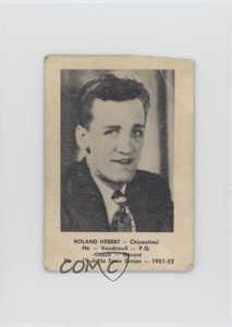 1951-52 Laval Dairy QSHL Roland Hebert #19