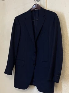Canali 2btn Dark Blue Traveler Sportcoat Jacket 34 R Reg Italy Made - Picture 1 of 6