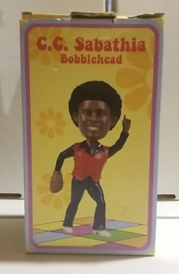 C.C. SABATHIA Cleveland Indians 2007 Baseball Bobblehead SGA Disco MLB RARE - Image 1 of 4