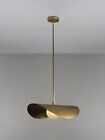 Elegance Fixture MONTERA Biomorphic Pendant Light in Brass & Blown Any Room