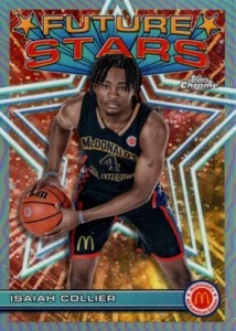 ISAIAH COLLIER 2023 Topps Chrome McDonalds Future Stars #FS-8 Utah Jazz - Picture 1 of 2