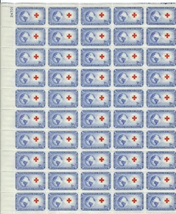 Scott #1016...3 Cent...Int. Red Cross...Sheet of 50 - Picture 1 of 1