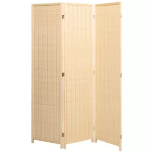 3 ,4,6,8 Panels Room Divider Privacy Screen Weaved Bamboo Black Brown Natural - Picture 1 of 22