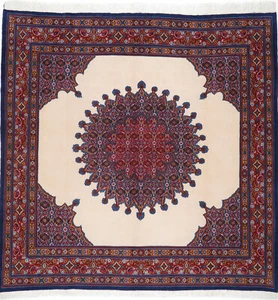 Moud Teppich Rug Carpet Tapis Tapijt Tappeto Alfombra Orient Perser Mahi Square - Picture 1 of 1