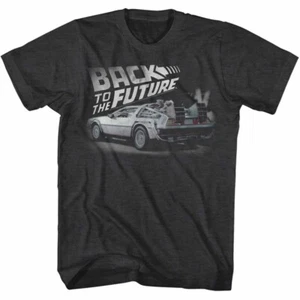 Back To The Future Movie Faded Delorean 88 MPH Marty McFly Men's T Shirt - Picture 1 of 3