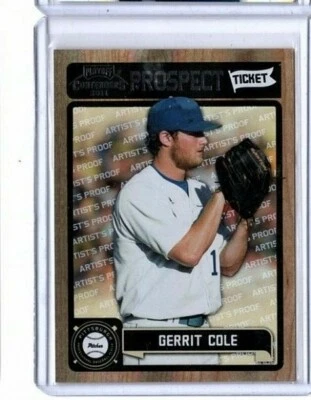 2011 Playoff Contenders Prospect Ticket RC Gerrit Cole #RT1 Artists Proof 4/49 - Image 1 of 2
