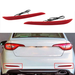 Rear Bumper Reflector Tail Lamp Brake Light LED For Hyundai Sonata 9th 2015-2017 - Picture 1 of 9