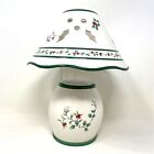 Pfaltzgraff Candle Lamp and Shade Winterberry Christmas Holiday Holly Pattern