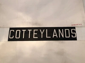 Devon Tiverton 212 Area Vintage Linen Bus Blind 1960’s 31"- Cotteylands - Picture 1 of 6