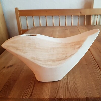 Dekovase helles beige , matt Keramik  - Bild 1 von 3