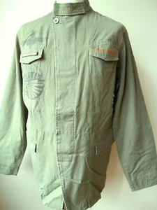 Vintage Ringspun Men's Army Jacket mandarin collar army green Size: Medium - Picture 1 of 9