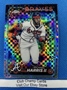 2024 #52 Michael Harris II Topps Chrome Baseball X-Fractor Braves - Foto 1 di 2