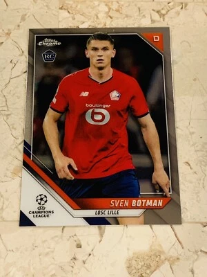 SVEN BOTMAN RC 2022 TOPPS CHROME CHAMPIONS LEAGUE #9  - Image 1 of 2