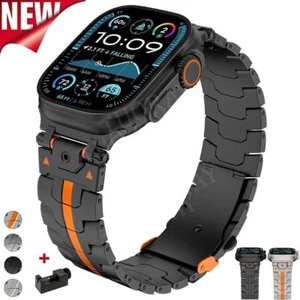 Correa de acero inoxidable para Apple Watch Ultra 2 49 mm Series 10 9 8 7 6 5 SE - Imagen 1 de 39