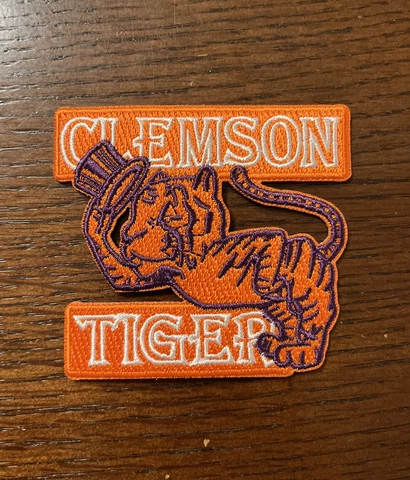 Clemson Tigers vintage old mascot iron on patch Cover