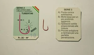 ami da pesca TUBERTINI SERIE 2 ROSSO punta conica sottilissima,pcs.25/box - Foto 1 di 1