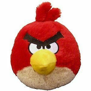 Angry Birds 8 Black Bomber Bird With Sound Stuffed Plush Toy Commonwealth Toys