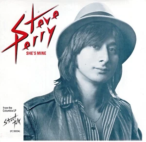 STEVE PERRY: SHE'S MINE / YOU SHOULD BE HAPPY .. W/PIC 45 RPM -4004 - Picture 1 of 5