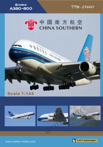 Calcomanías TOPTIERHOBBY (RIBHOBBY) 1/144 Airbus A380 - China Southern Airlines - Imagen 1 de 5