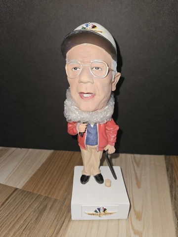 Tom Carnegie Talking Bobblehead Indianapolis Motor Speedway Track Announcer Cover