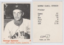 1975 TCMA 1951 New York Giants George Spencer