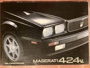 Libretto Uso e Manutenzione Maserati 224.v - Italiano - Originale - Foto 1 di 6