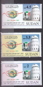 stamps SUDAN 2007 SC 594 596 AFRICA SOCCER CONFEDERATION MNH SET cv$14 #32 - Picture 1 of 2