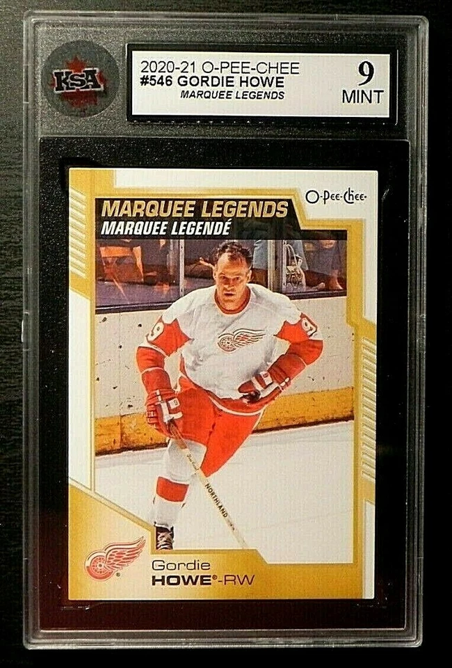 2020-21 20-21 O-Pee-Chee LEGENDS #546 Gordie Howe Detroit Red Wings KSA 9 MINT - Image 1 of 2