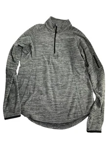 BCG Womens Pullover Shirt Size Medium 1/4 Zip Gray Long Sleeve Activewear - Picture 1 of 7