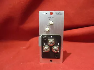 TOA H-02S Modul Mikrofoneingang niederohmig niedrig geschnitten nur Schraubklemmen - Bild 1 von 6